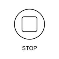 stopbord vector pictogram