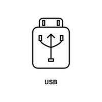 USB teken vector icoon