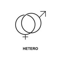 hetero teken vector icoon