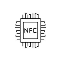 nfc, RAM, spaander vector icoon