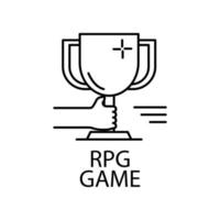 RPG-spel vector pictogram