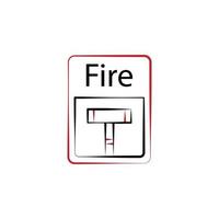 brandweerman, brand alarm twee kleur vector icoon