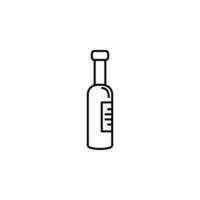 fles van wijn vector icoon