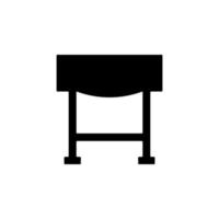 tafel glyph vector icoon