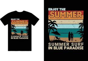 zomer t-shirt ontwerp, Op maat t-shirt ontwerp vector