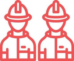 brandweerman team vector icoon ontwerp