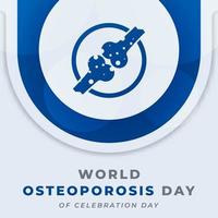 wereld osteoporose dag viering vector ontwerp illustratie voor achtergrond, poster, banier, reclame, groet kaart