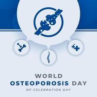 wereld osteoporose dag viering vector ontwerp illustratie voor achtergrond, poster, banier, reclame, groet kaart