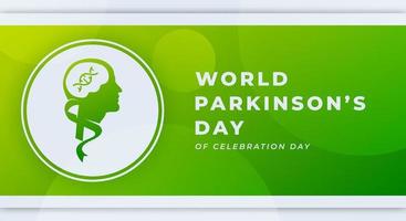 wereld parkinson ziekte dag viering vector ontwerp illustratie voor achtergrond, poster, banier, reclame, groet kaart