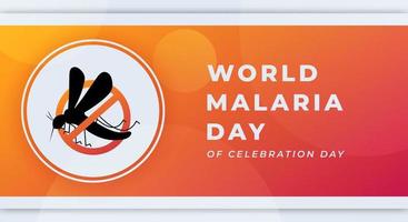 wereld malaria dag viering vector ontwerp illustratie voor achtergrond, poster, banier, reclame, groet kaart