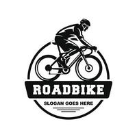 fiets. weg fiets logo ontwerp vector