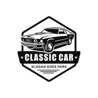 klassiek auto logo ontwerp vector