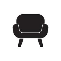 sofa stoel logo pictogram, illustratie ontwerp sjabloon vector