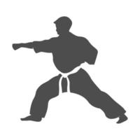 karate icoon logo ontwerp vector