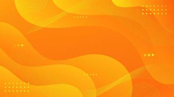 abstract helling oranje geel vloeistof Golf achtergrond vector