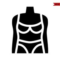 sport- atleet Dames glyph icoon vector