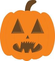 gemakkelijk clip art stijl halloween jack'o lantaarn pompoen vector