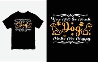 puppy dag t shirt, hond t-shirt ontwerp, vrij vector. vector