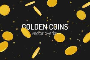 gouden munten vallend illustratie vector
