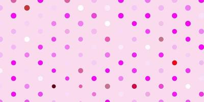 lichtpaars, roze vectorpatroon met bollen. vector