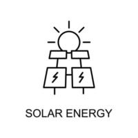 zonne-energie vector pictogram