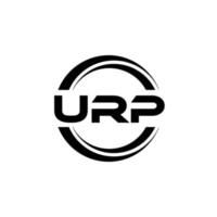 urp brief logo ontwerp in illustratie. vector logo, schoonschrift ontwerpen voor logo, poster, uitnodiging, enz.