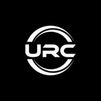 urc brief logo ontwerp in illustratie. vector logo, schoonschrift ontwerpen voor logo, poster, uitnodiging, enz.