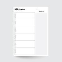 maaltijd planner, menukaart planner, eten planner, maaltijd grafiek, maaltijd kalender, maaltijd ontwerper blad, maaltijd organisator, maaltijd tracker, maaltijd invoegen, maaltijd plan sjabloon, winkelen lijst vector