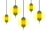 vectorillustratie van lantaarn of lamp vector