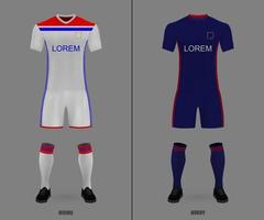 Lyon Amerikaans voetbal uitrusting , overhemd sjabloon vector