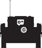 leger tank in silhouet illustratie vector