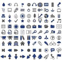 verzameling van vector pictogrammen van divers vormen en ontwerpen