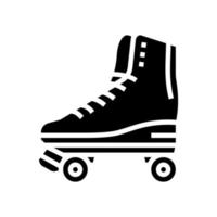rol skates kind vrije tijd glyph icoon vector illustratie