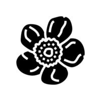 boterbloem bloesem voorjaar glyph icoon vector illustratie