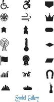 pictogrammen en symbolen vrij vector