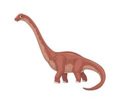 tekenfilm omeisaurus dinosaurus grappig karakter vector