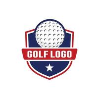 golf logo ontwerp vector