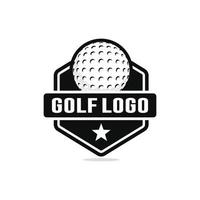 golf logo ontwerp vector