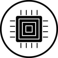 microprocessor vector icoon ontwerp
