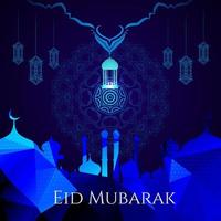 eid mubarak festival decoratieve achtergrond vector