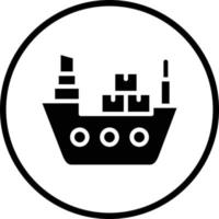 lading schip vector icoon ontwerp