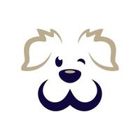 vector schattig hond illustratie logo