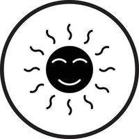 zonnig vector icoon ontwerp