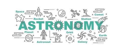 astronomie vector banner