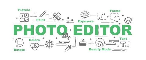 foto-editor vector banner