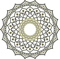 luxe mandala met arabesk patroon Arabisch bloem Islamitisch voor decoratie ornament vector