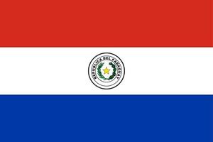 gemakkelijk kaart Paraguay vector