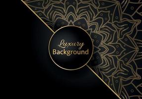 luxe vector mandala achtergrond ontwerp met gouden kleur patroon. vector sier- mandala ontwerp.