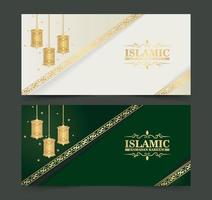 luxe en elegante sjabloon voor spandoek ramadan kareem vector