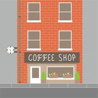 coffeeshop gebouw vector